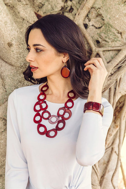 Amigas Earrings - Chestnut