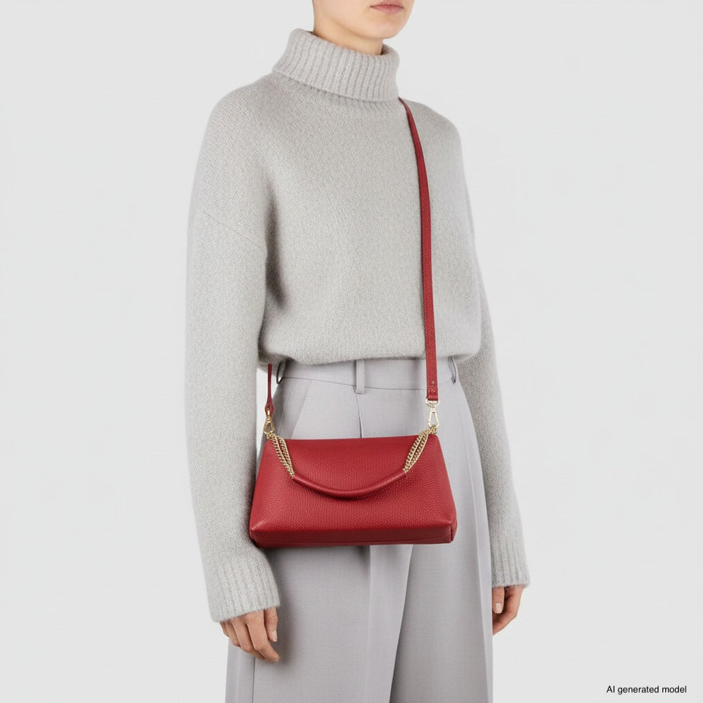 Italian Full-Grain Leather Crossbody Bag | Milano from KADOU Boutique
