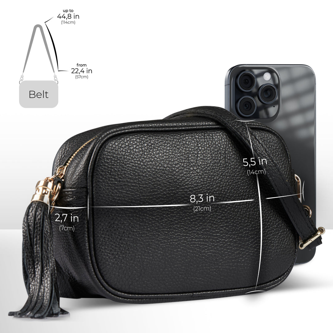 Italian Full-Grain Leather Crossbody Bag | Parma