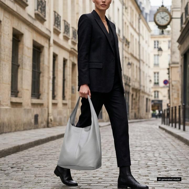 Italian Full-Grain Leather Hobo Bag | Siena