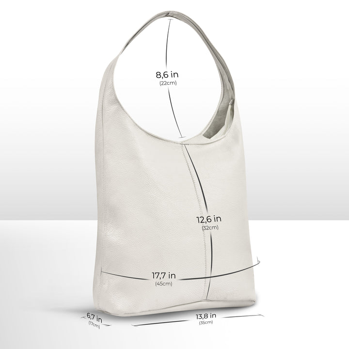 Italian Full-Grain Leather Hobo Bag | Siena