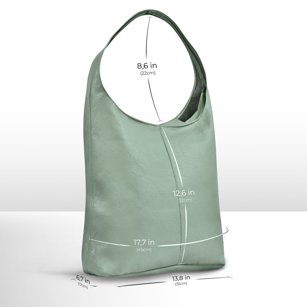 Italian Full-Grain Leather Hobo Bag | Siena
