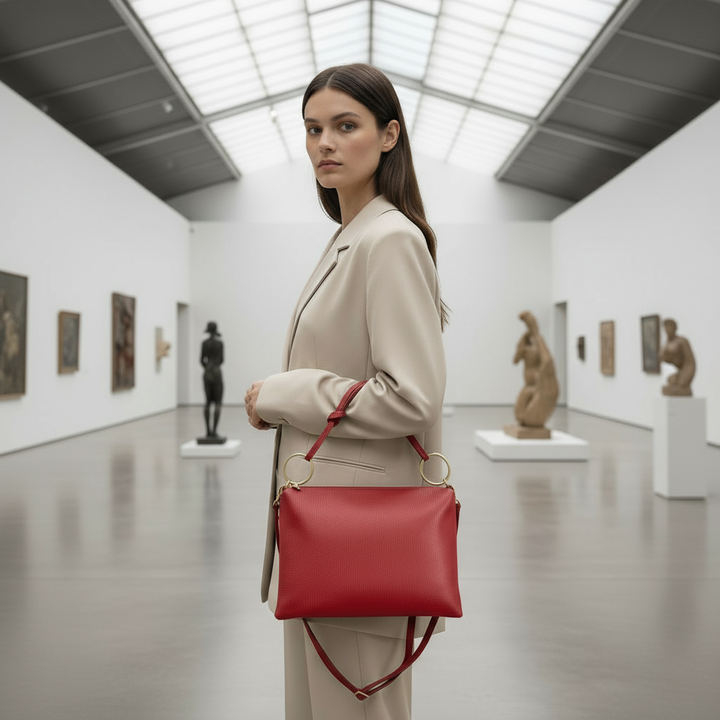 Italian Full-Grain Leather Shoulder Bag | Livorno