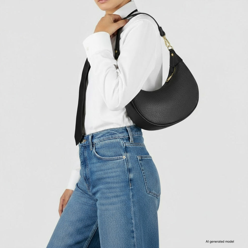 Italian Full-Grain Leather Shoulder Bag | Verona from KADOU Boutique