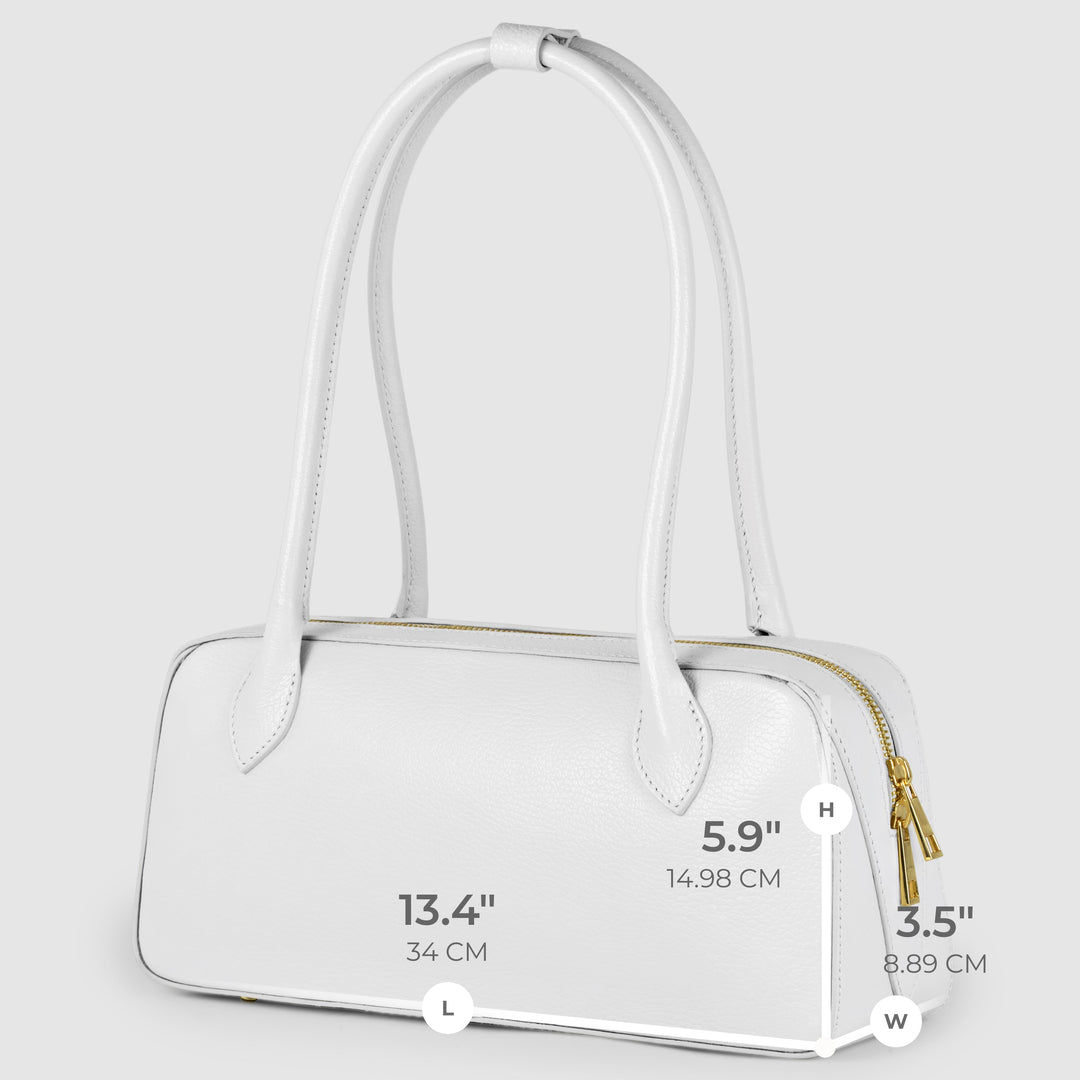 Italian Full-Grain Leather Shoulder Bag | Lecco