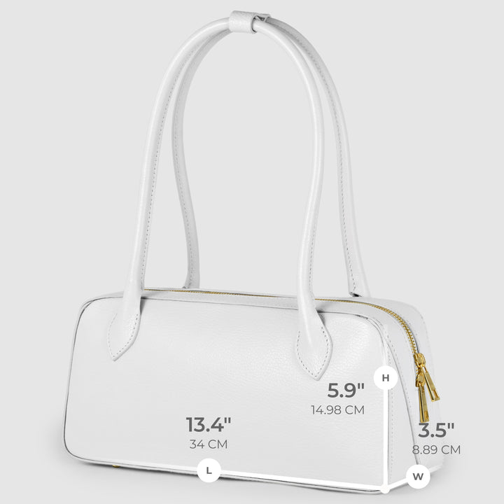 Italian Full-Grain Leather Shoulder Bag | Lecco