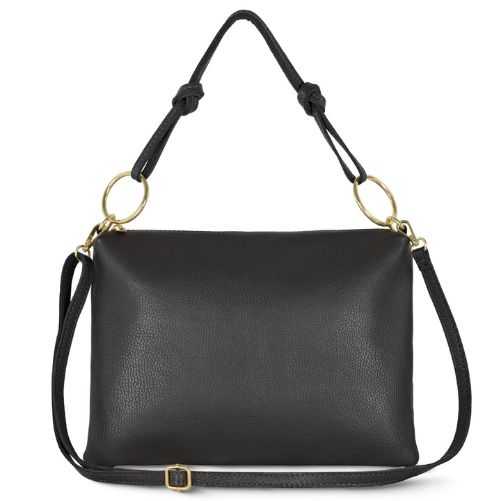 Italian Full-Grain Leather Shoulder Bag | Livorno