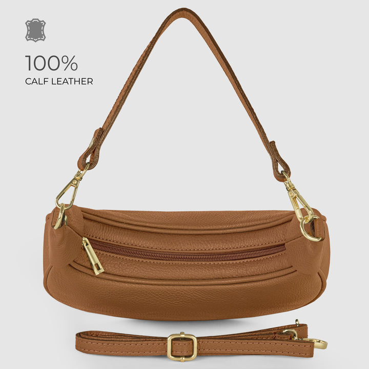 Italian Full-Grain Leather Shoulder Bag | Verona