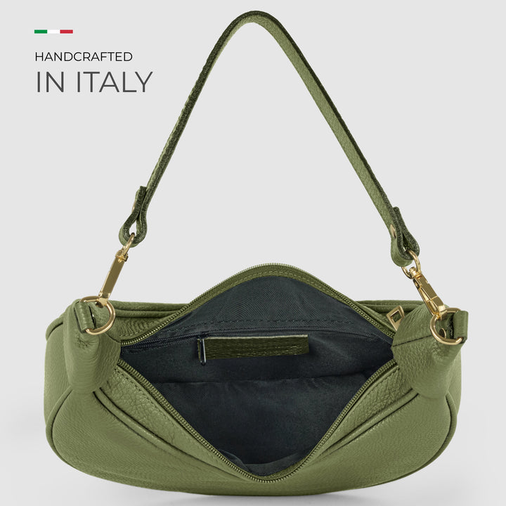 Italian Full-Grain Leather Shoulder Bag | Verona