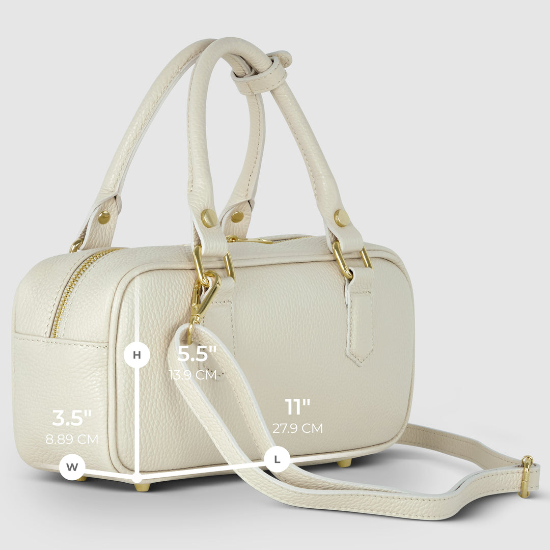 Italian Full-Grain Leather Top-Handle Bag | Venezia