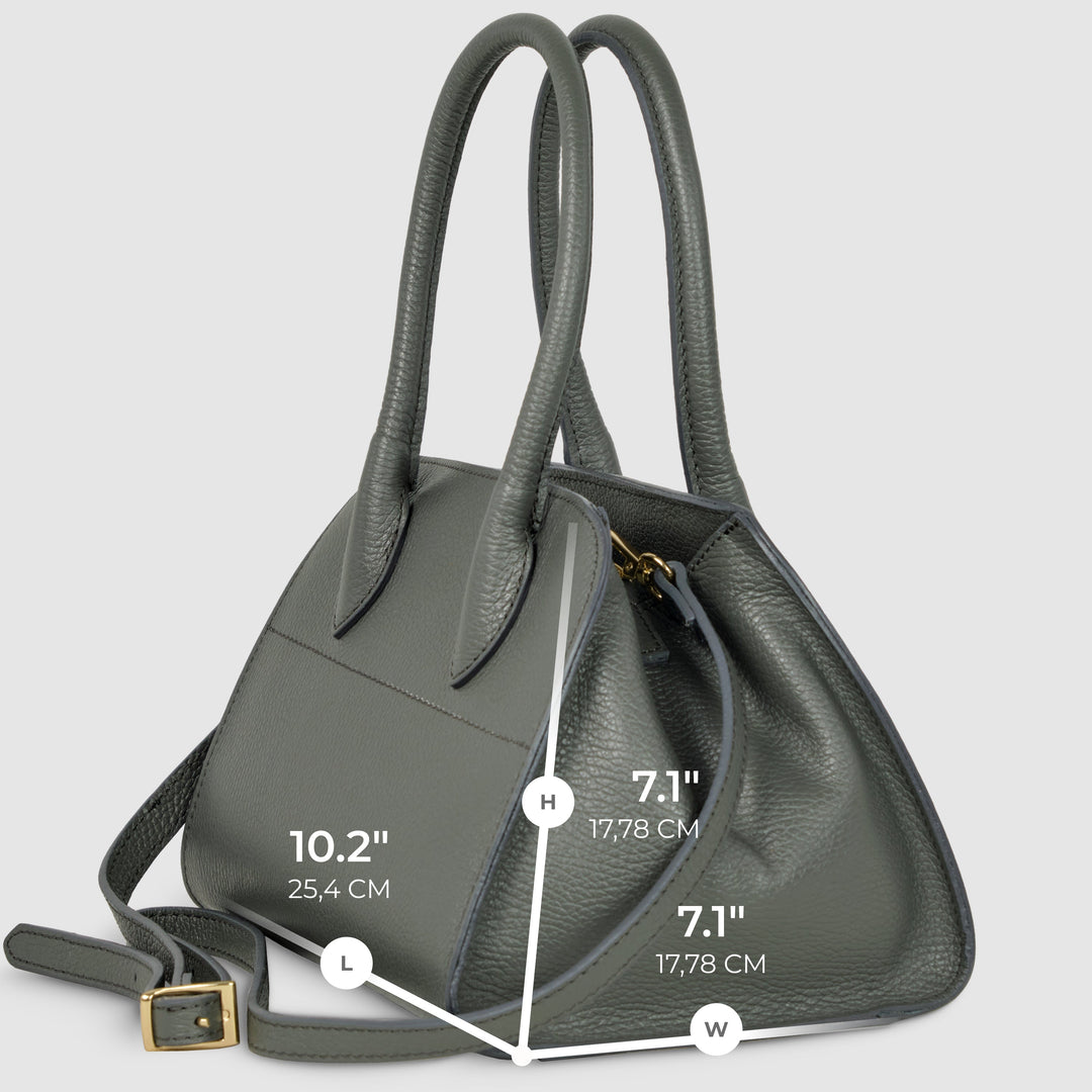 Italian Full-Grain Leather Top-Handle Bag | Sanremo