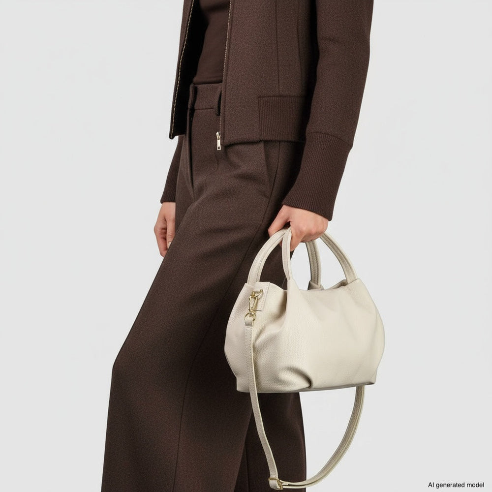 Italian Full-Grain Leather Top-Handle Bag | Lucca from KADOU Boutique
