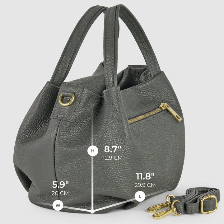 Italian Full-Grain Leather Top-Handle Bag | Lucca
