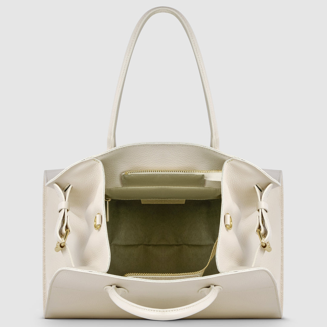 Italian Full-Grain Leather Top-Handle Bag | Asti
