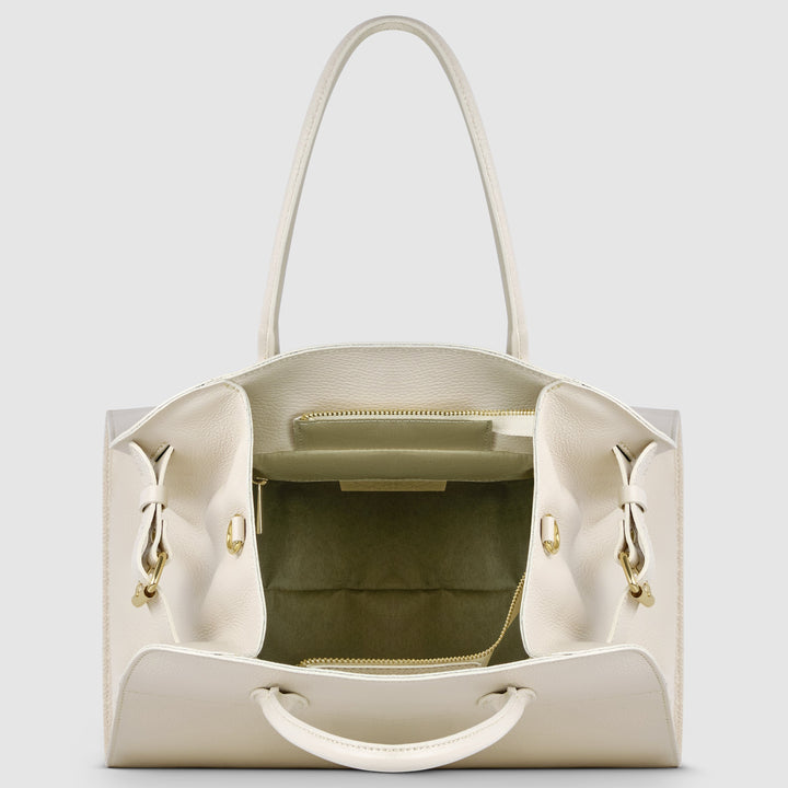 Italian Full-Grain Leather Top-Handle Bag | Asti