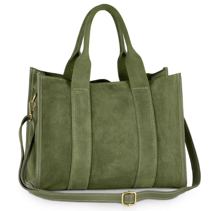Italian Genuine Suede Tote Bag | Brianza