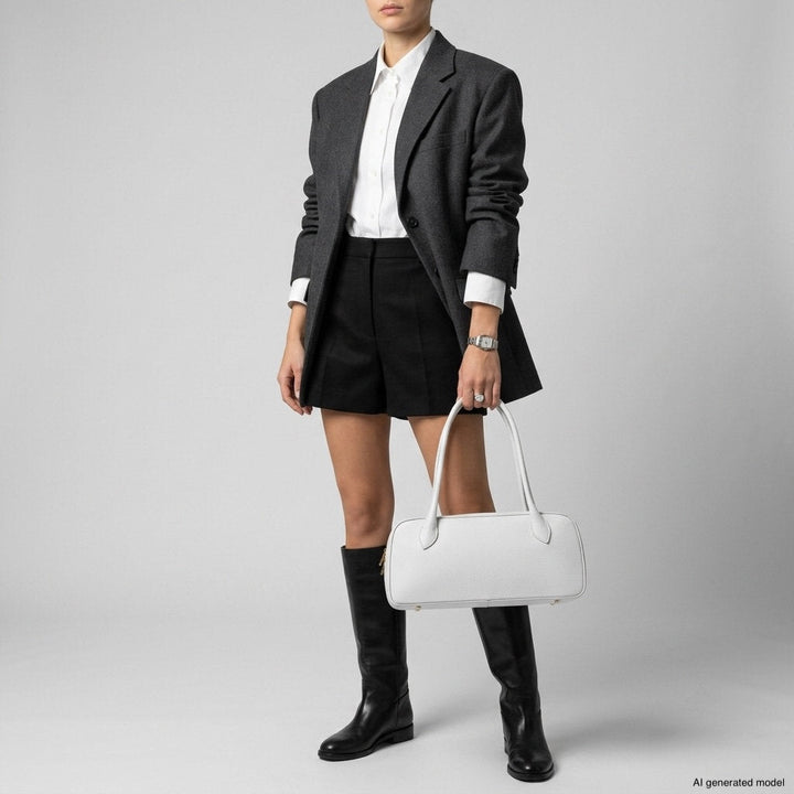 Italian Full-Grain Leather Shoulder Bag | Lecco