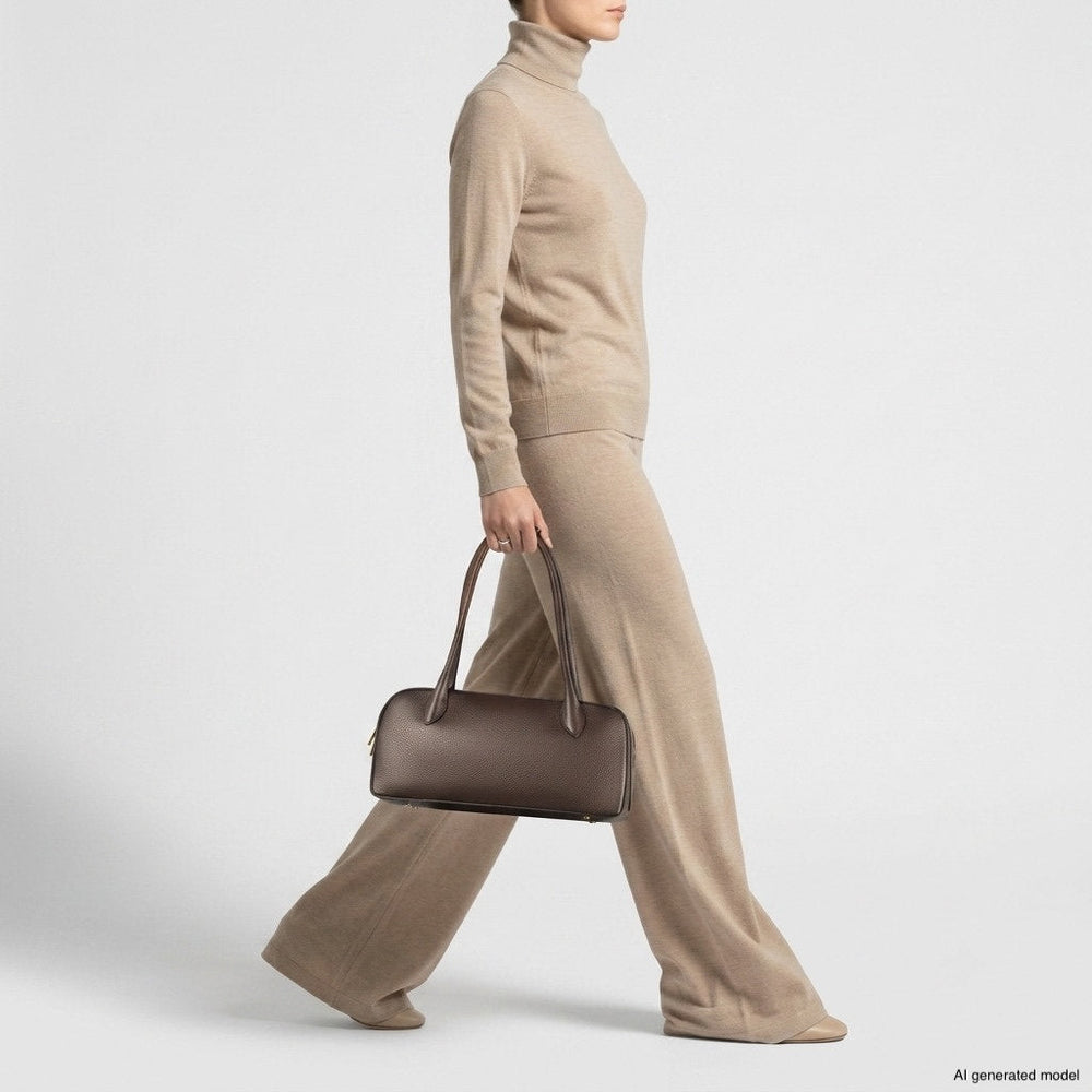 Italian Full-Grain Leather Shoulder Bag | Lecco from KADOU Boutique
