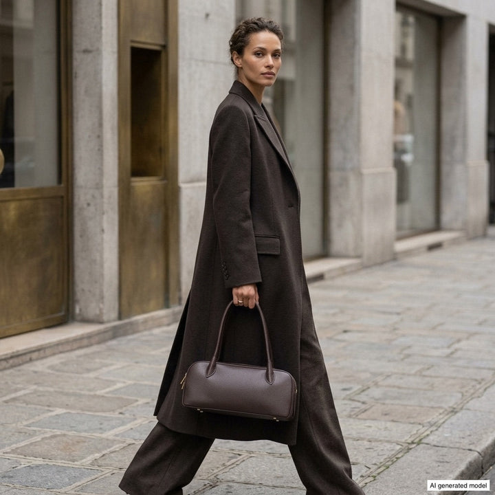 Italian Full-Grain Leather Shoulder Bag | Lecco