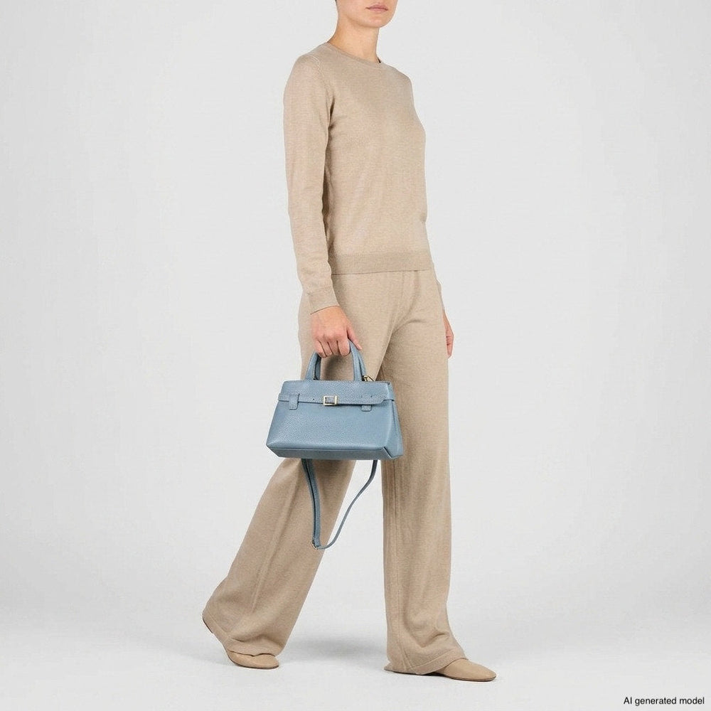 Italian Full-Grain Leather Top-Handle Bag | Cervia from KADOU Boutique