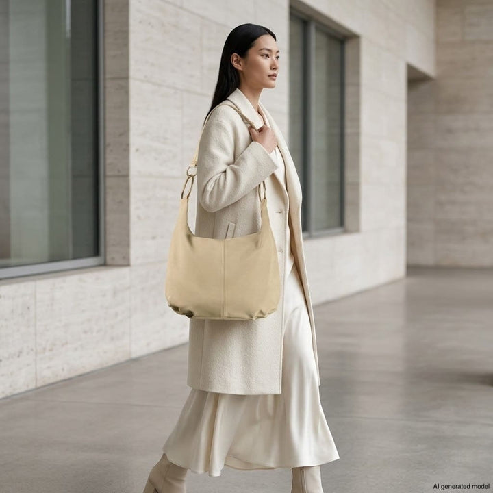 Italian Genuine Suede Hobo Bag | Belluno