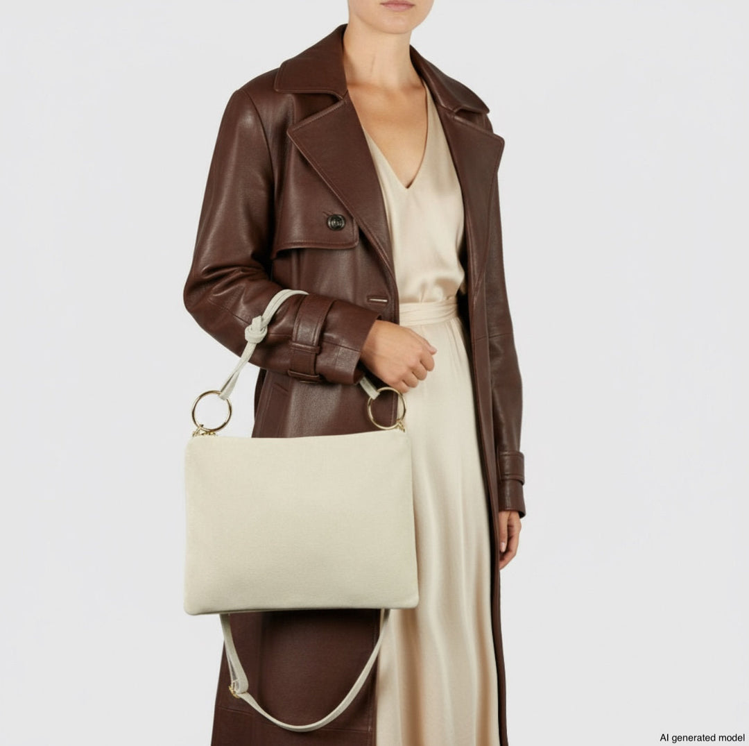 Italian Genuine Suede Shoulder Bag | Modena