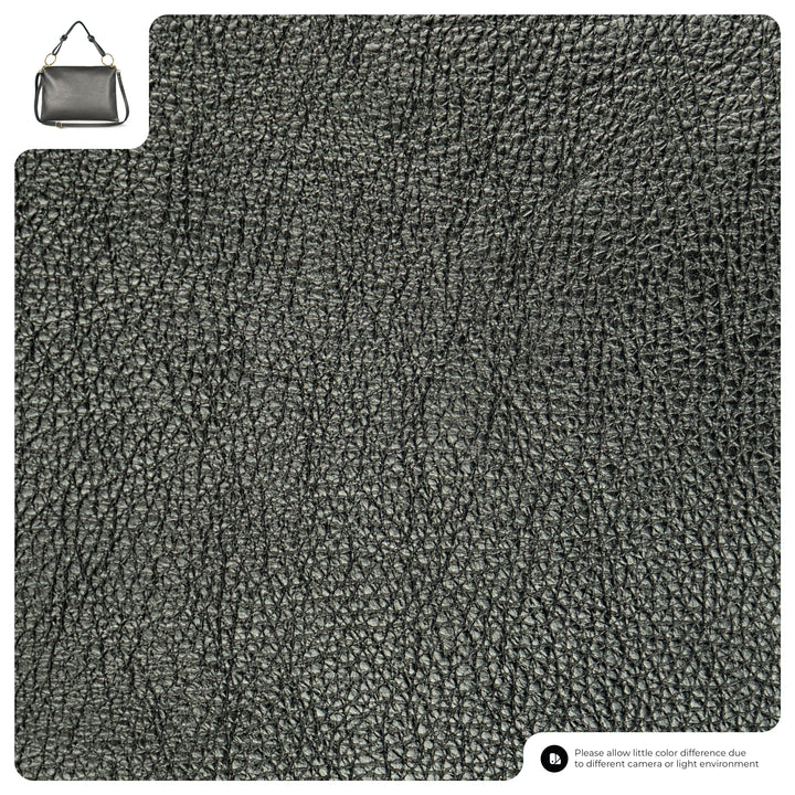 Italian Metallic Full-Grain Leather Shoulder Bag | Prato