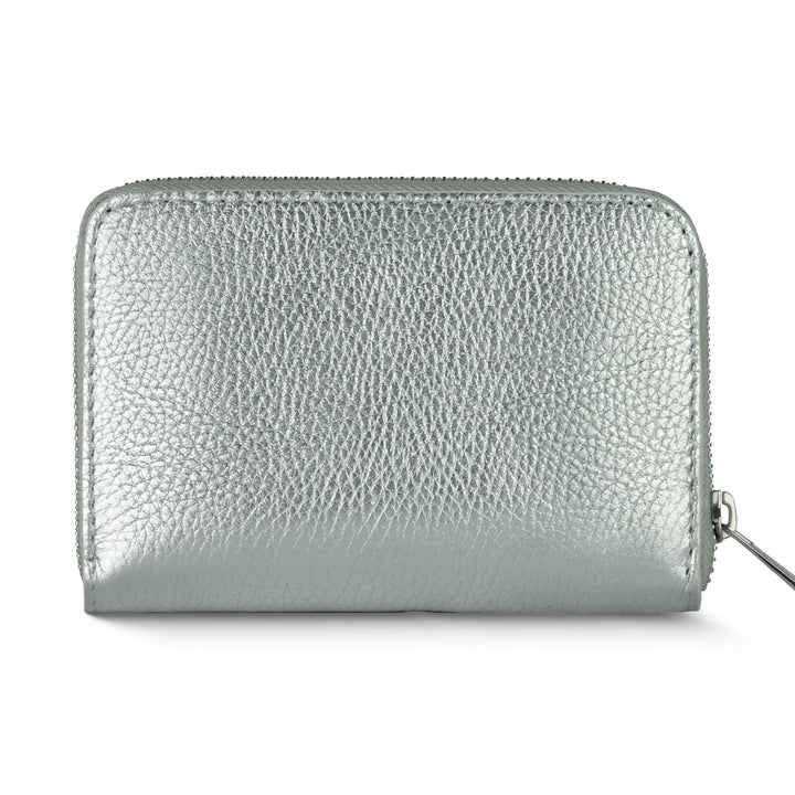 Italian Metallic Full-Grain Leather Wallet | Ancona