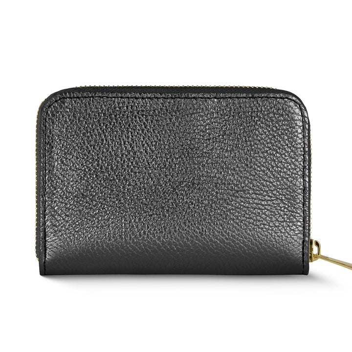 Italian Metallic Full-Grain Leather Wallet | Ancona