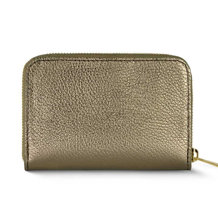 Italian Metallic Full-Grain Leather Wallet | Ancona