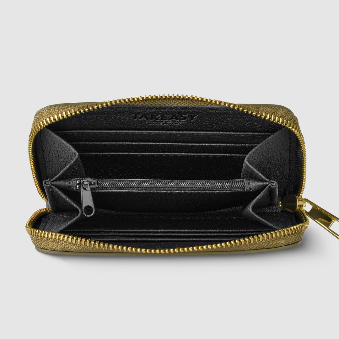 Italian Metallic Full-Grain Leather Wallet | Ancona