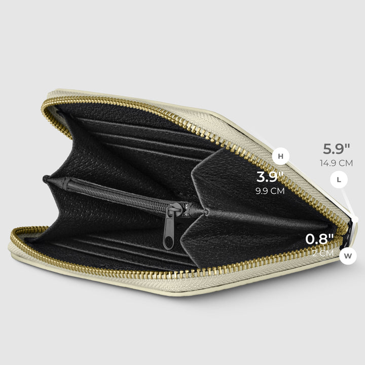 Italian Metallic Full-Grain Leather Wallet | Ancona