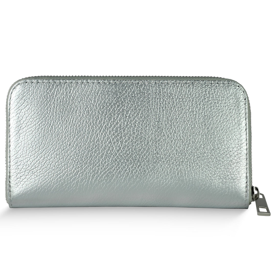 Italian Metallic Full-Grain Leather Wallet | Udine