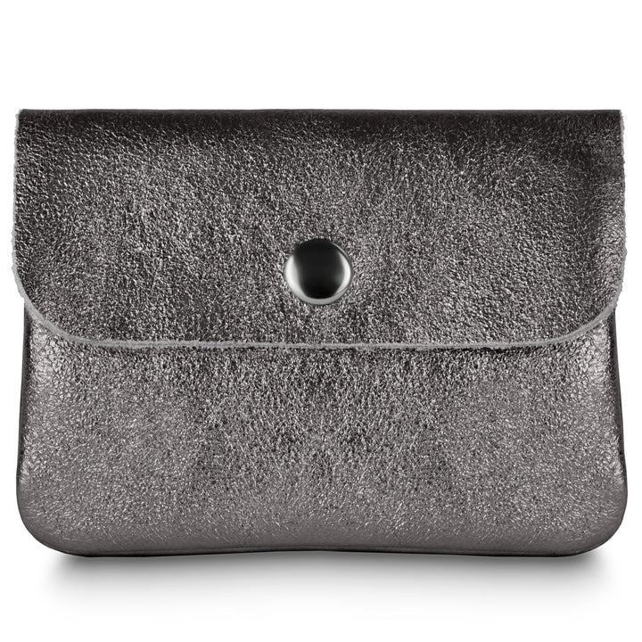 Italian Genuine Metallic Suede Wallet | Assisi