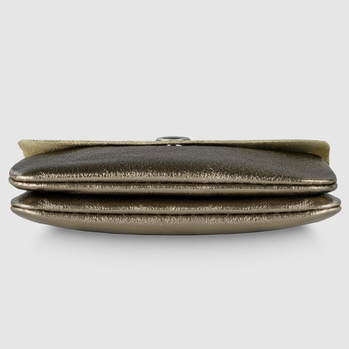 Italian Genuine Metallic Suede Wallet | Assisi