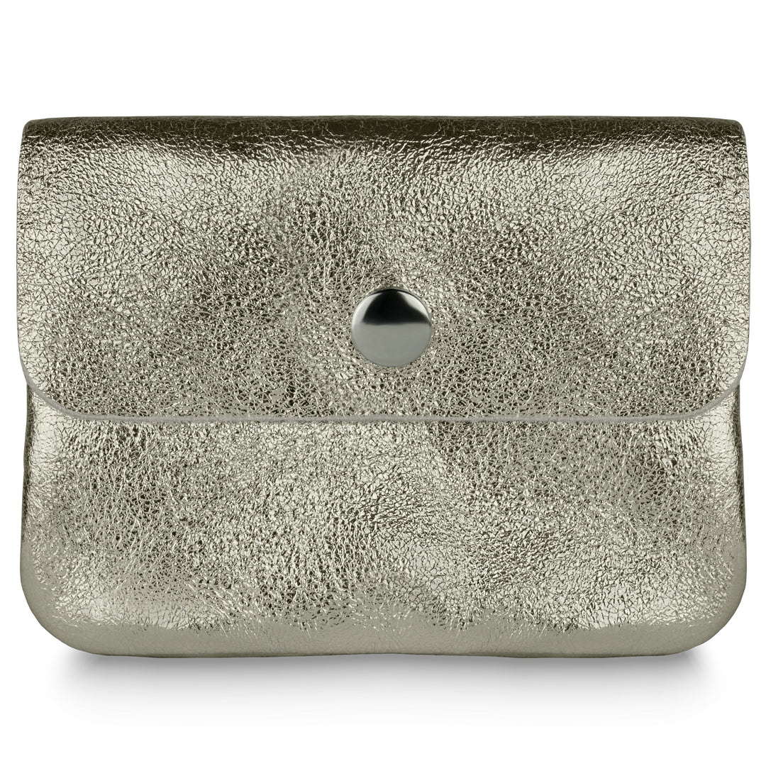 Italian Genuine Metallic Suede Wallet | Assisi