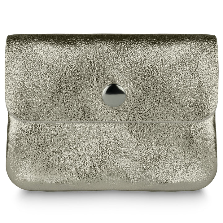 Italian Genuine Metallic Suede Wallet | Assisi