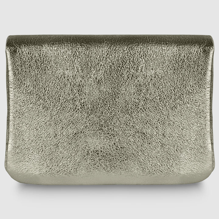 Italian Genuine Metallic Suede Wallet | Assisi