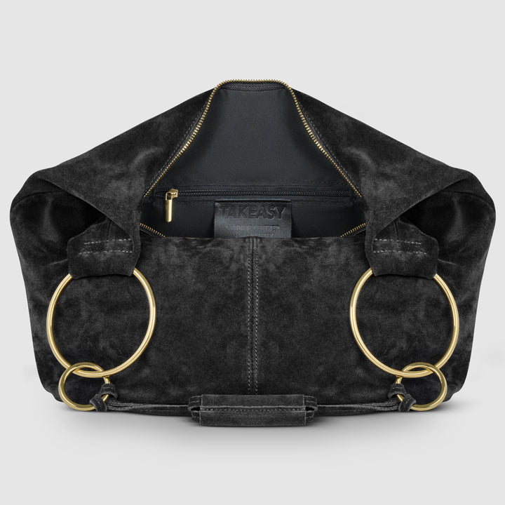 Italian Genuine Suede Hobo Bag | Belluno