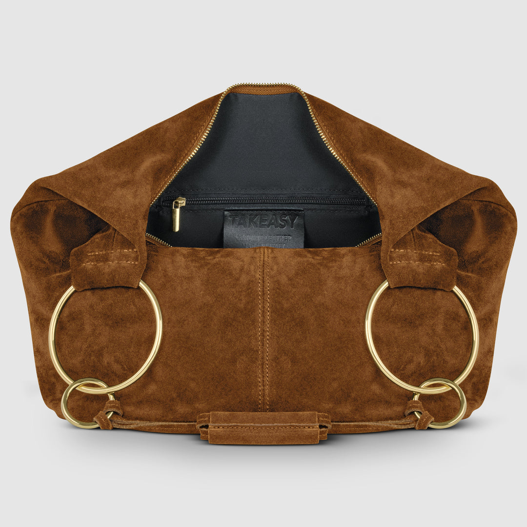 Italian Genuine Suede Hobo Bag | Belluno