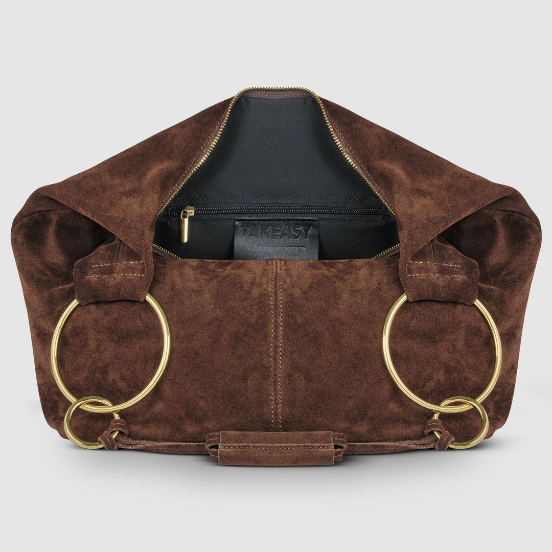 Italian Genuine Suede Hobo Bag | Belluno
