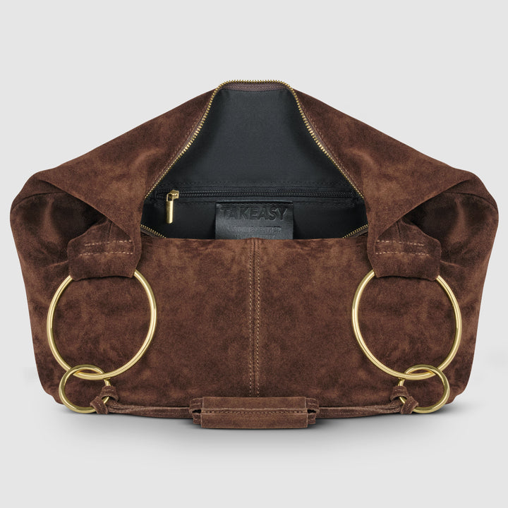 Italian Genuine Suede Hobo Bag | Belluno