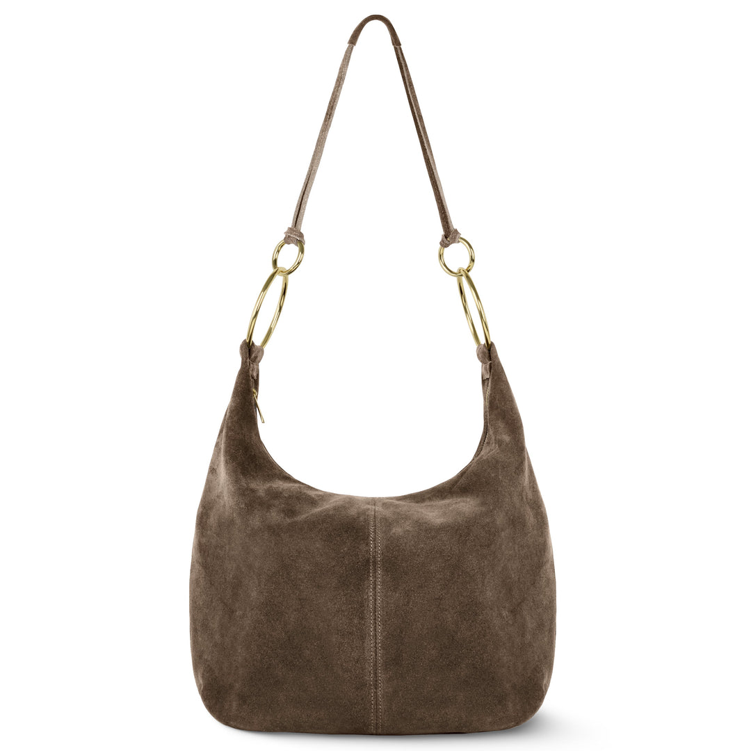 Italian Genuine Suede Hobo Bag | Belluno
