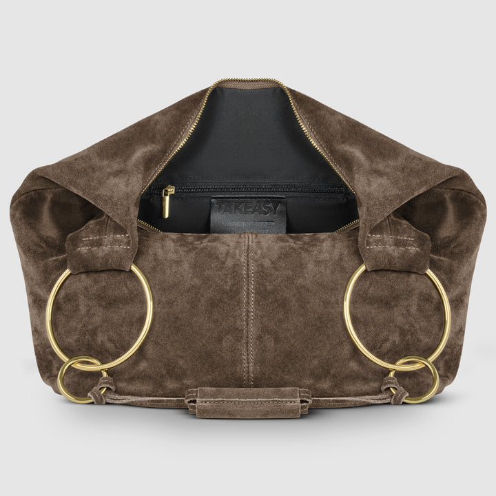 Italian Genuine Suede Hobo Bag | Belluno