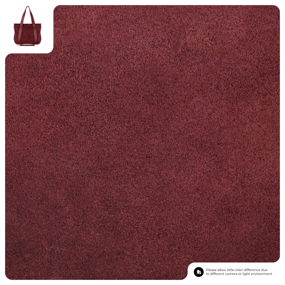 Italian Genuine Suede &amp; Full-Grain Leather Tote Bag | Varese