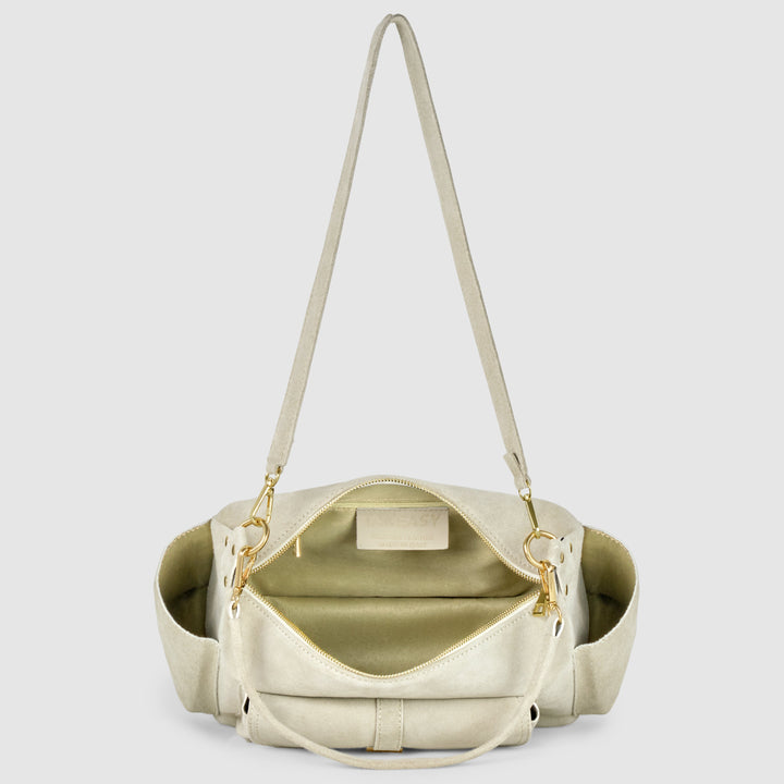 Italian Genuine Suede Shoulder Bag | Sondrio