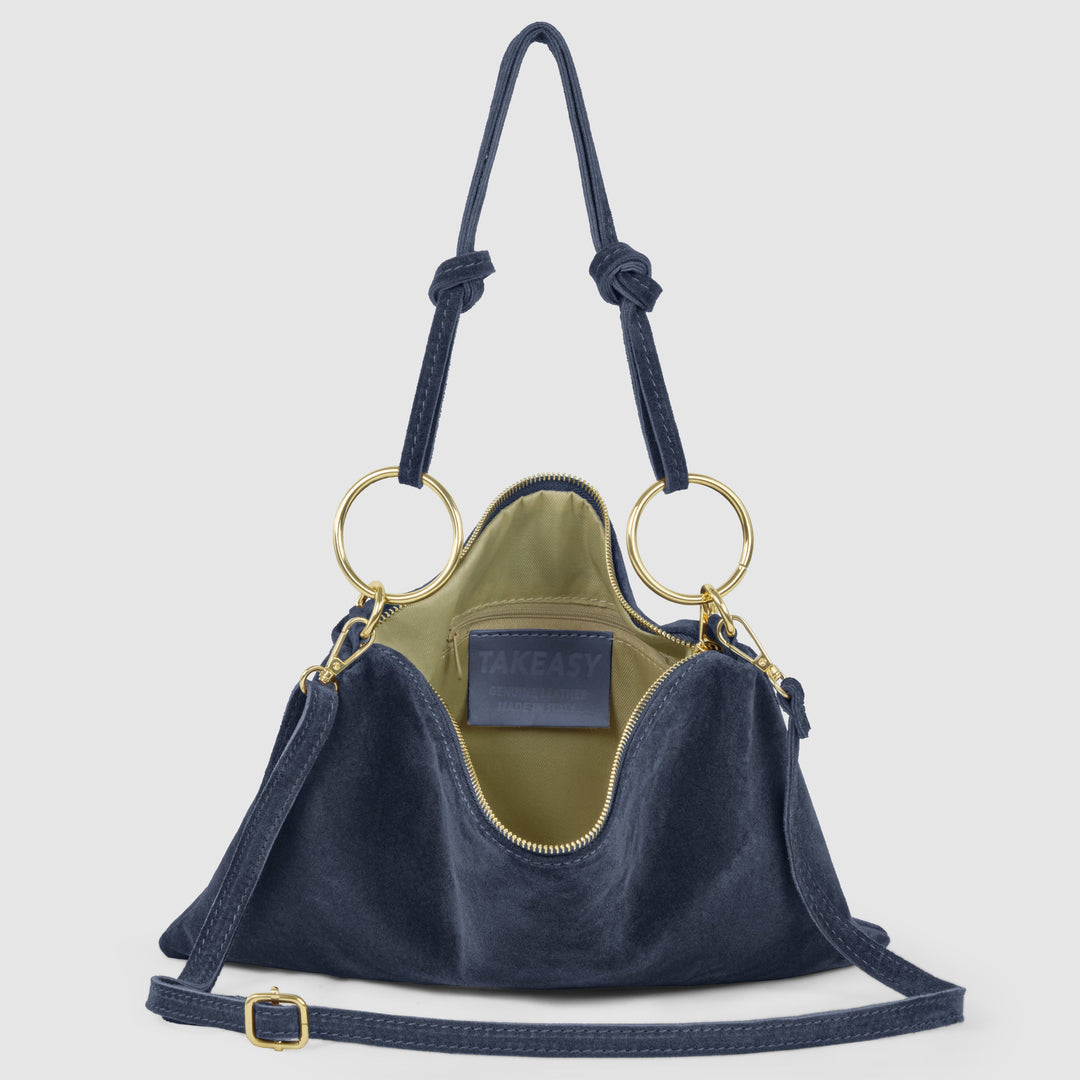 Italian Genuine Suede Shoulder Bag | Modena