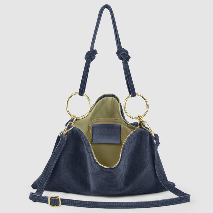 Italian Genuine Suede Shoulder Bag | Modena