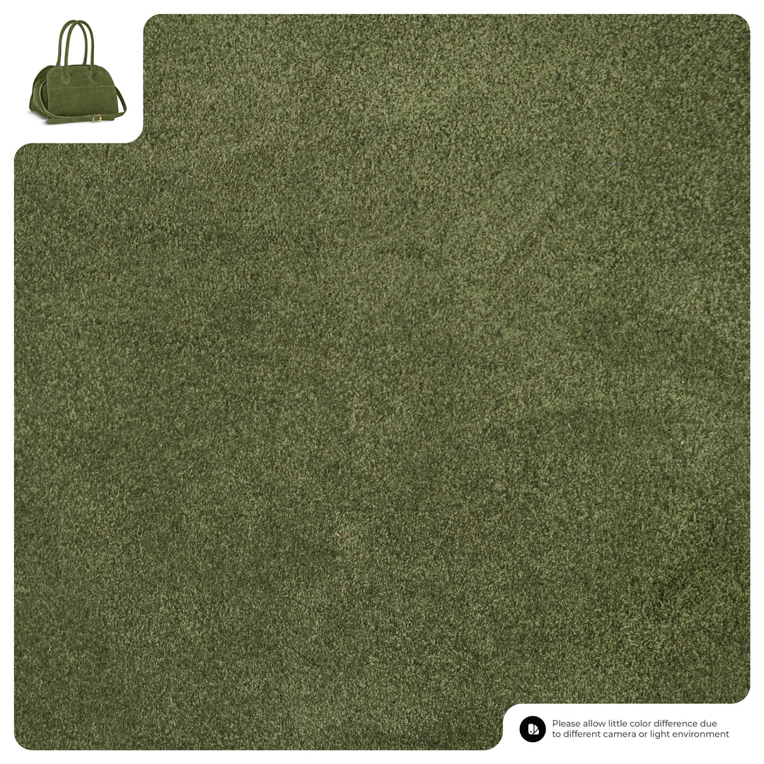 Italian Genuine Suede Top-Handle Bag | Novara