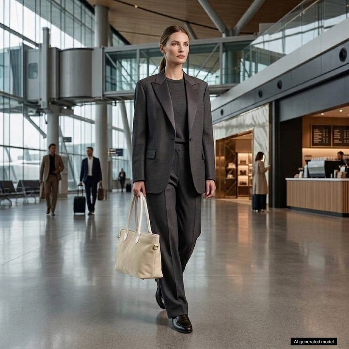 Italian Genuine Suede &amp; Full-Grain Leather Tote Bag | Bologna